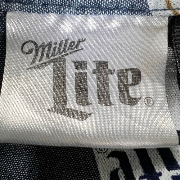 Miller Lite Button Down Shirt Short Sleeve Men's Size XL  active beer mug - Picture 3 of 11